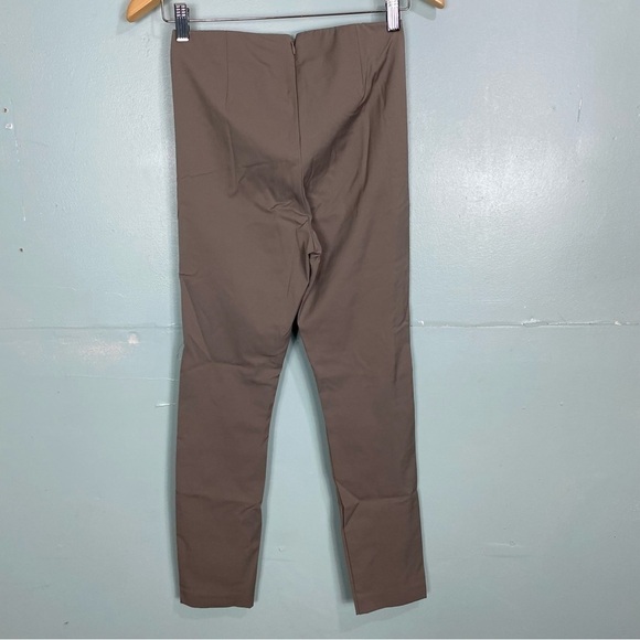 Theory Navalane Neoteric Ponte Pants Ankle Clay Gray Sz 4 - Picture 4 of 5